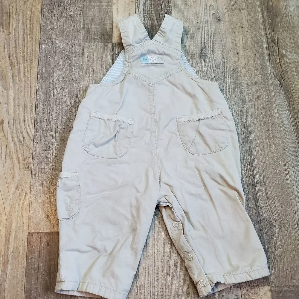𝅺The childrens place two 3-6 months overalls